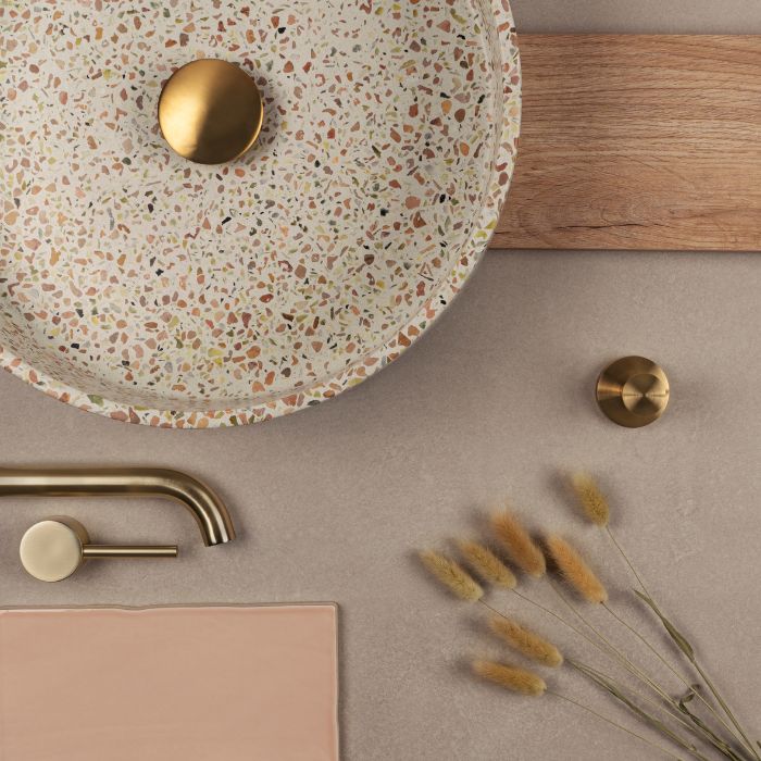 Moodboard japandi badkamer
